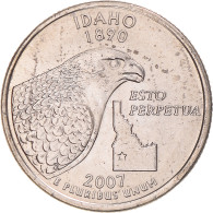 Monnaie, États-Unis, Idaho, Quarter, 2007, U.S. Mint, Denver, FDC, Cupronickel - 1999-2009: State Quarters