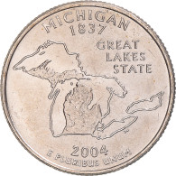 Monnaie, États-Unis, Michigan, Quarter, 2004, U.S. Mint, Philadelphie, FDC - 1999-2009: State Quarters