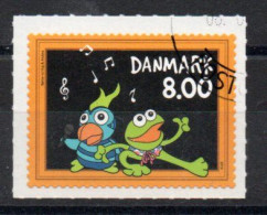 DANEMARK - 2013 - PERROQUET - GRENOUILLE - PARROT - FROG - EMISSION DE TELEVISION - ANDREA ET KAJ - 8.00 - Obli - Used - - Used Stamps