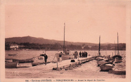 Porquerolles - Avant Le Depart Du Courrier  - CPA °J - Porquerolles