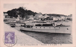 Porquerolles - Panorama Vue De La Jetée - Bateau D'Excursion  - CPA °J - Porquerolles