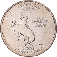 Monnaie, États-Unis, Wyoming, Quarter, 2007, U.S. Mint, Philadelphie, FDC - 1999-2009: State Quarters