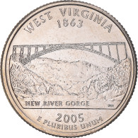 Monnaie, États-Unis, West Virginia, Quarter, 2005, U.S. Mint, Philadelphie - 1999-2009: State Quarters