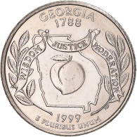 Monnaie, États-Unis, Georgia, Quarter, 1999, U.S. Mint, Philadelphie, FDC - 1999-2009: State Quarters