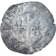 Monnaie, France, Charles VI, Denier Tournois, 1380-1422, 2nd Emission, TB+ - 1380-1422 Carlos VI El Bien Amado