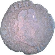 Monnaie, France, Henri III, Double Tournois, 1574-1589, B+, Cuivre - 1574-1589 Henri III