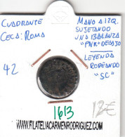 CRE1613 MONEDA ROMANA VER DESCRIPCION EN FOTO - Otros & Sin Clasificación