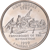 Monnaie, États-Unis, New Jersey, Quarter, 1999, U.S. Mint, Philadelphie, FDC - 1999-2009: State Quarters