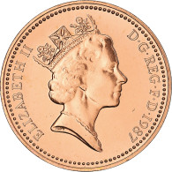 Monnaie, Grande-Bretagne, Elizabeth II, Penny, 1987, SPL, Bronze, KM:935 - 1 Penny & 1 New Penny