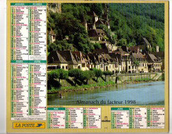 Almanach Des P.T.T. 1998 Aiguille De La Pennaz Et La Roque Gageac - Complet Région Nord - Tamaño Grande : 1991-00