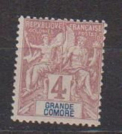 GRANDE COMORE              N° YVERT  :  3      NEUF AVEC CHARNIERES         ( C H     2 / 15 ) - Unused Stamps