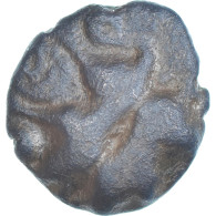 Monnaie, Ambiens, Bronze Aux Boeufs Adossés, 60-40 BC, TB+, Bronze - Gauloises