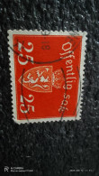 NORVEÇ-1935-45                    25ÖRE        RESMİ PULLAR    USED - Oblitérés