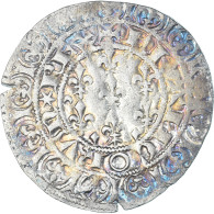 Monnaie, France, Jean II Le Bon, Gros Blanc Aux Fleurs De Lis, 1350-1364, TTB - 1350-1364 Jean II Le Bon