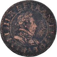 Monnaie, France, Henri III, Double Tournois, 1582, Paris, TB+, Cuivre, CGKL:84 - 1574-1589 Henry III