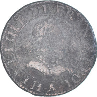Monnaie, France, Henri III, Double Tournois, Date Incertaine, Paris, TB, Cuivre - 1574-1589 Henri III