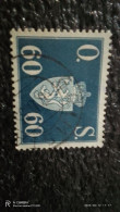 NORVEÇ-1935-45                    60ÖRE        RESMİ PULLAR    USED - Oblitérés