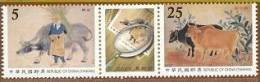 Taiwan 2009 Taiwanese Paintings Stamps Cattle Ox Cow Painting Buffalo Sugar Cane Magnifier Philately Day Farmer - Unused Stamps