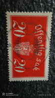 NORVEÇ-1935-45                    20ÖRE        RESMİ PULLAR    USED - Oblitérés