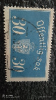 NORVEÇ-1935-45                    30ÖRE        RESMİ PULLAR    USED - Oblitérés