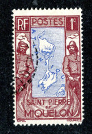 1025 Wx St Pierre 1932 Scott 136 Used (Lower Bids 20% Off) - Oblitérés