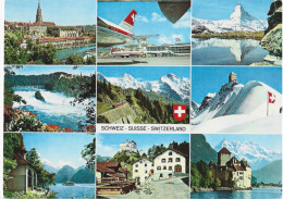 SWITZERLAND, ARHITECTURE ,MOUNTAINS,AEROPORT,CHURCH,CASTLE ,RIVER - Port