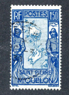 1063 Wx St Pierre 1932 Scott 153 Used (Lower Bids 20% Off) - Oblitérés