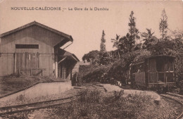 NOUVELLE CALEDONIE - La Gare De La Dumbea - Train - Chemin De Fer  - Carte Postale Ancienne - Nuova Caledonia