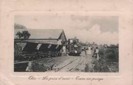 NOUVELLE CALEDONIE - Thio - La Prise D'essai - Train Au Pesage  - Carte Postale Ancienne - Neukaledonien