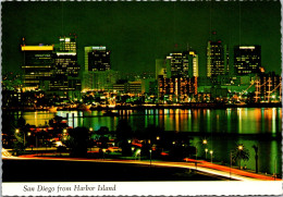 California San Diego At Night From Harbour Island - San Diego