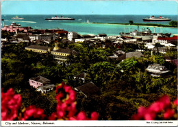 Bahamas Nassau City And Harbour Panoramic View 1973 - Bahama's