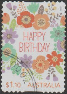 AUSTRALIA-DIE-CUT-USED -2022 $1.10 Special Occasions - Happy Birthday - Used Stamps