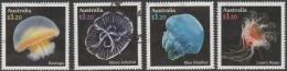 AUSTRALIA - USED - 2023 $4.80 Underwater Wonders - Jellyfish Set Of Four - Gebraucht