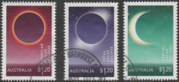 AUSTRALIA - USED - 2023 $3.60 Solar Eclipse Set Of Three - Used Stamps