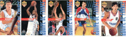 5 Cartes  Panini * Equipe De France Basket Ball 96/97 FR . 03  04  06.  09 . 13 - Basketbal