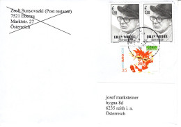 Brief Von 7521 Eberau Mit 151 Cent Mischfrankatur Billy Wilder 2023 - Storia Postale