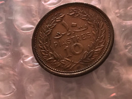 Münze Münzen Umlaufmünze Libanon 10 Piaster 1970 - Lebanon