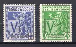 Congo Belge - 268/269 - Lion Héraldique - 1942 - MNH - Unused Stamps