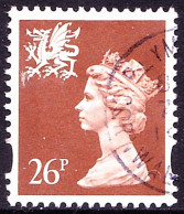 GREAT BRITAIN Wales 1997 QEII 26p Red-Brown Machin SGW80 Used - Wales