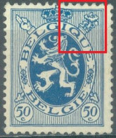 BELGIQUE - 1929 - MNH/**.- COB 285 Luppi V7 Q SOUDE A L'ARCADE-  Lot 25742 - 1901-1930