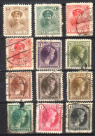 LUXEMBOURG - 1921 - 1930 - 12 Timbres - 1914-24 Marie-Adelaide