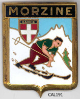 CAL191 - PLAQUE CALANDRE AUTO - MORZINE - Altri & Non Classificati