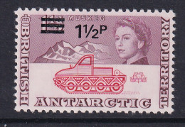 British Antarctic Territory: 1971   QE II - Decimal Currency Surcharge   SG26     1½p On 1½d   MH - Used Stamps