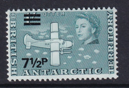 British Antarctic Territory: 1971   QE II - Decimal Currency Surcharge   SG33     7½p On 1/-   MH - Ongebruikt