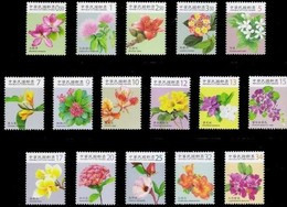 Taiwan Complete Series 2009-2010 Flower Stamps (I-IV)  Flora Post - Ongebruikt