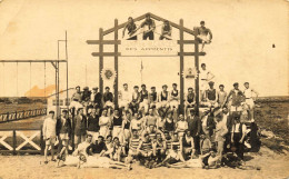 Quiberon * Carte Photo * Camp De Vacances Des Apprentis De La Compagnie D'Orléans - Quiberon