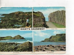 Cpa-Royaume-uni.Irlande Du Nord.Giant's Causeway.4 Vues.1978 - Antrim