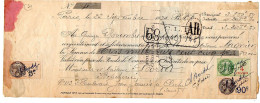 Fiscaux Sur Document--1934--Lettre Change-PARIS-CLICHY-- Crédit Lyonnais --Magnien---Bordel - Covers & Documents