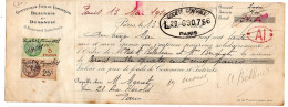 Fiscaux Sur Document--1930 -- Lettre Change Beauvais Et Dussault-PARIS--Sté Générale--Bellebeau-Briquet-Monet - Briefe U. Dokumente