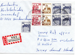 66862 - Bund - 1978 - HBl B&S MiF A R-Bf HOECHENSCHWAND - ... -> Jersey - Storia Postale